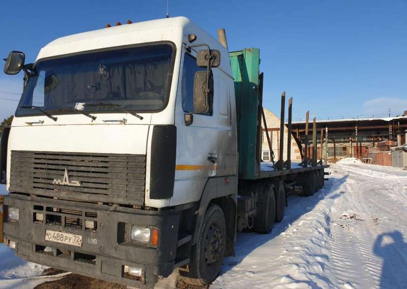 Маз с прицепом тонар