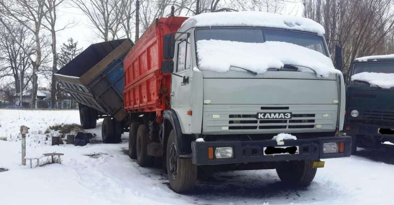 Маз сельхозник с прицепом