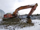 Гусеничный экскаватор hitachi 200, линии, 2 ковша