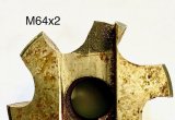 Метчик машинный насадной М64х2 кл.1