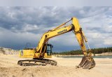 Гусеничный экскаватор Komatsu 220, 2012 г, гидролинии