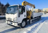 Бортовой грузовик Isuzu Elf с КМУ XCMG, 2025 (4x2)