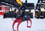 Лесозахват маятниковый на экскаватор-погрузчик JCB