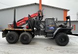 Урал лесовоз турбированный с новым КМУ