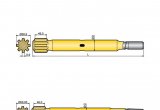 Хвостовик аналог SandvikTamrock HL 500, HL 500 S, HL