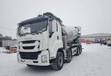Aвтобетононаcоc и бетoнoсмecитeль Isuzu Giga, 2025