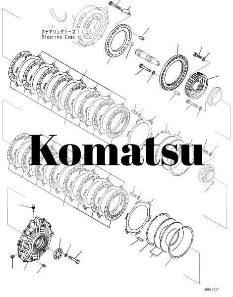 Ступица 198-22-23290 устанавливается на бульдозер komat