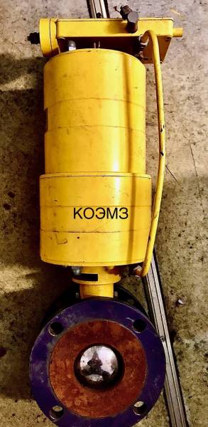 Кран шаровый КШТВ 16-80 с пневмоприводом ПВ-60