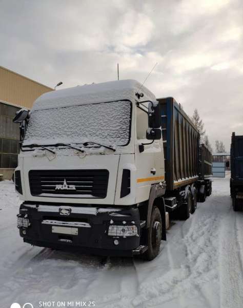 Маз 6312B9 ломовоз с прицепом