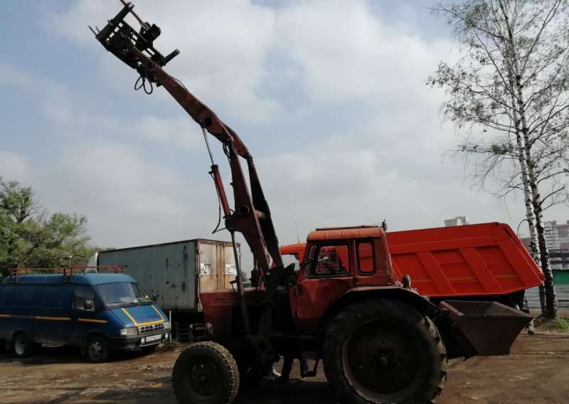 Трактор Мтз-80.1. С Куном стогометатель