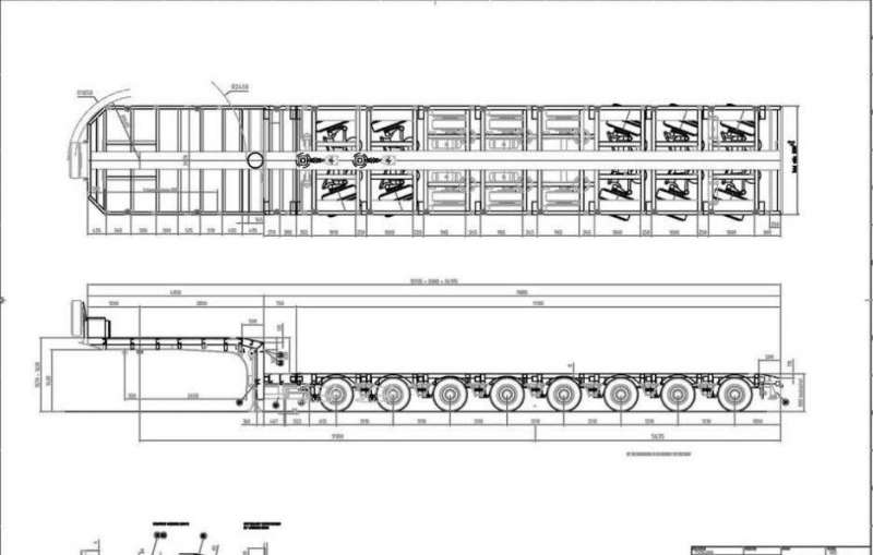 Полуприцеп трал (тяжеловоз) TSR 8.SOU-4N