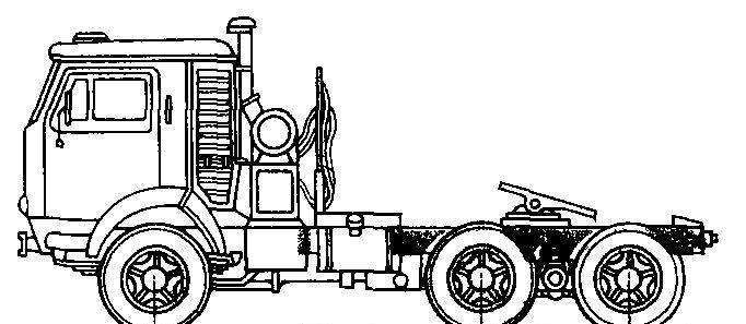 Как нарисовать камаз лесовоз