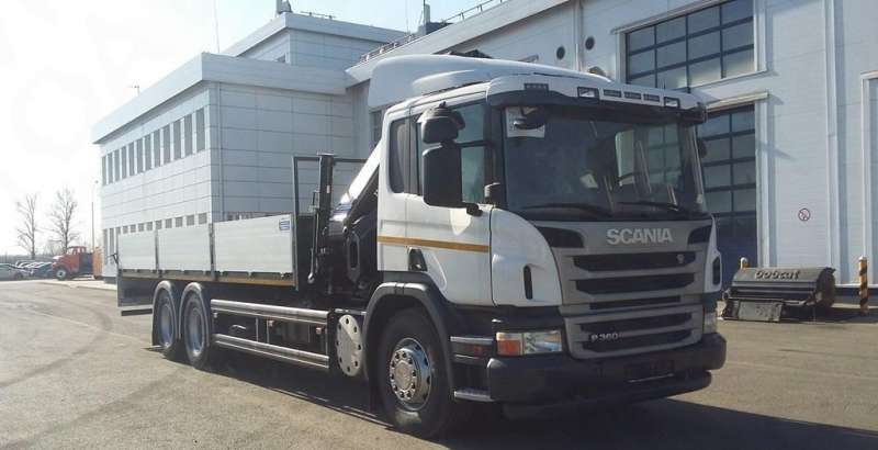 Scania с Краном -Манипулятором хиаб 288