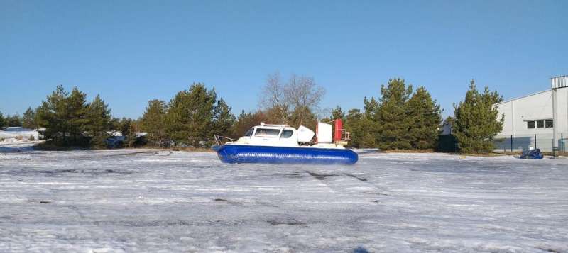 Катер на воздушной подушке "славир 6" с пробегом