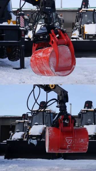 Лесозахват маятниковый RLG 120 на КМУ и экскаваторы