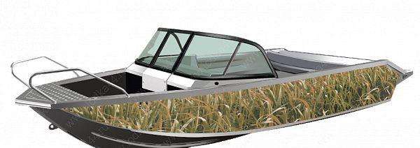 Мотолодка алюмин. "Волжанка" 46 Фиш Камуфляж