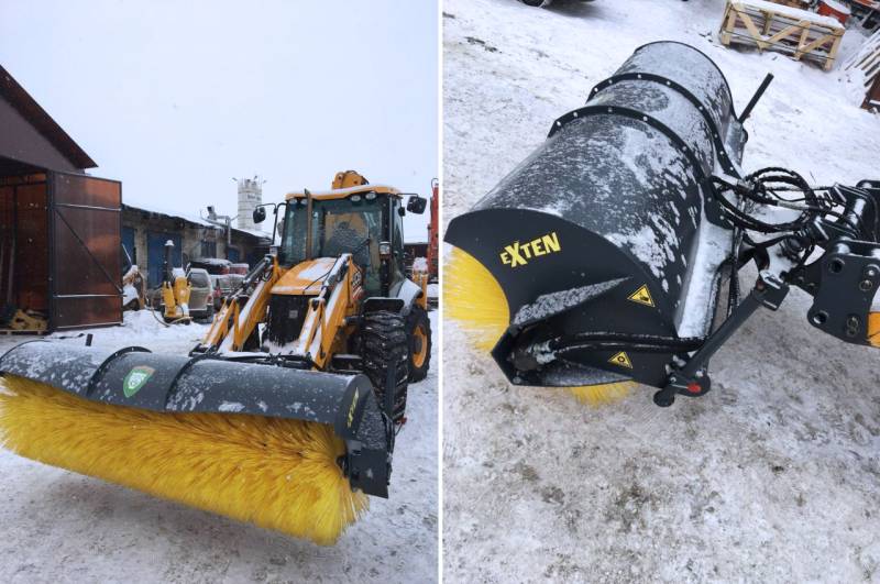 Щетка дорожная для экскаватора-погрузчика Terex TLB 825