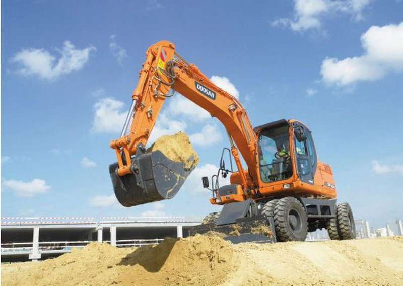 Колесный экскаватор Doosan DX140W