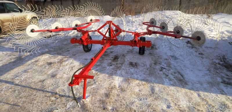 Грабли-ворошилки 9-ти колёсные прицепные