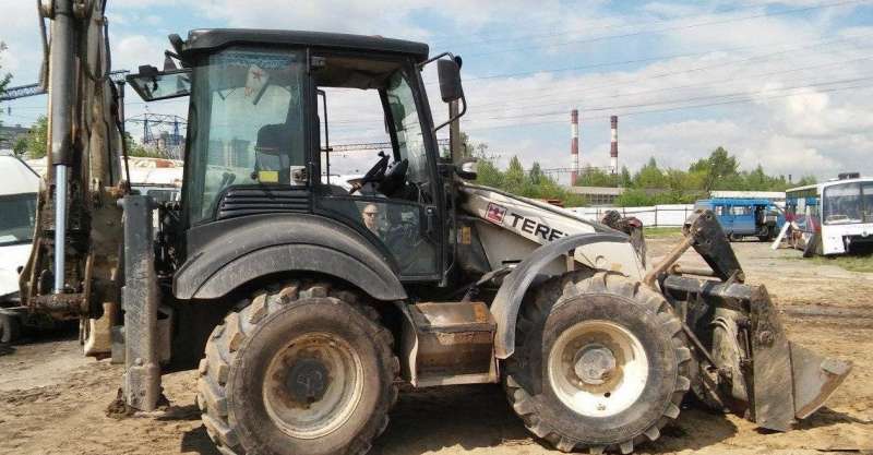 Terex 970 экскаватор погрузчик разбор