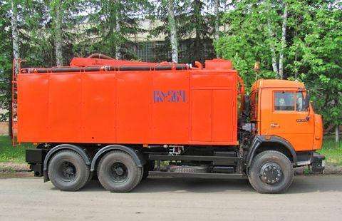 Каналопромывочная машина ко-564 на шасси камаз-651