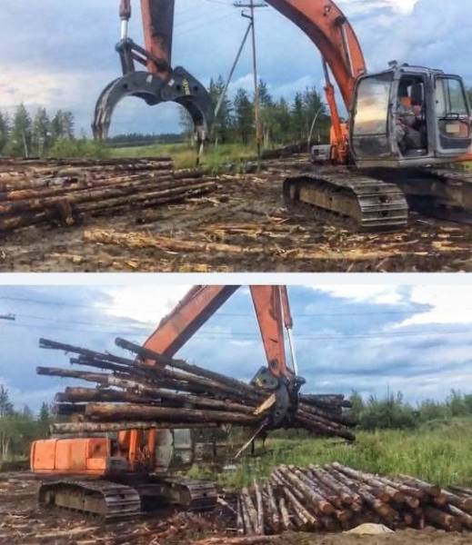 Неповоротный лесозахват на экскаватор Zoomlion 215