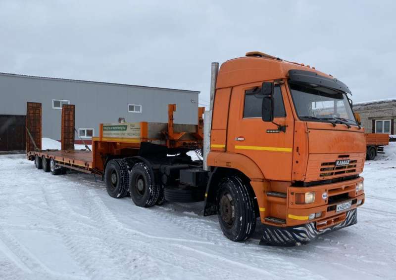 Камаз 6460 + трал 9м