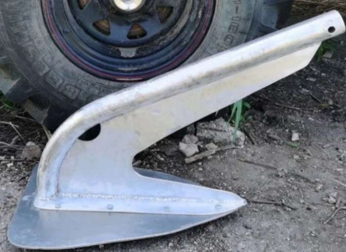 Якорь плуг для лебедки алюминиевый, разборный