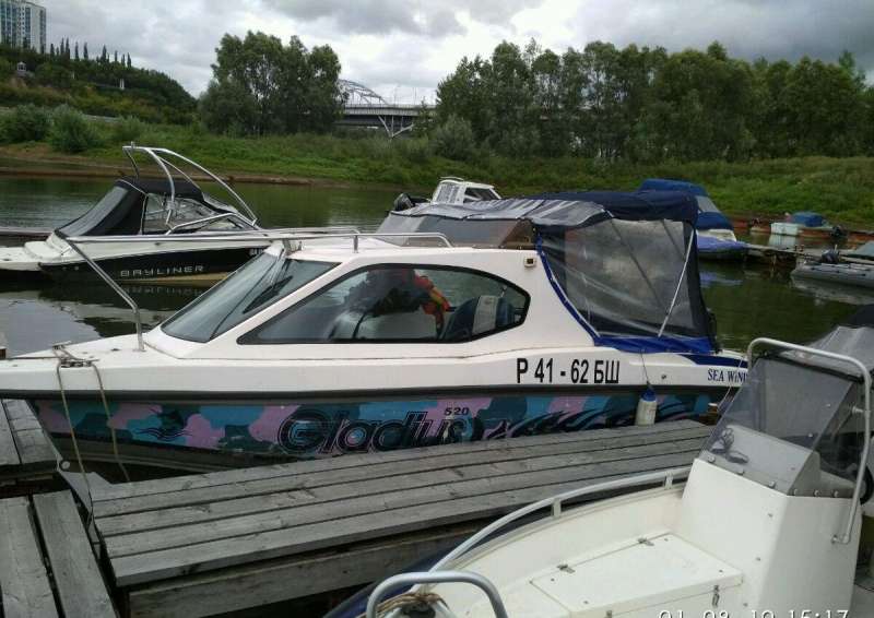 Продается катер Gladius (Sea Wind 520ht) с прицепо