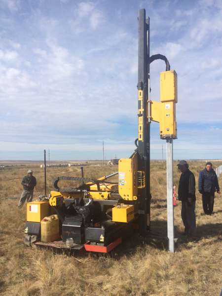 Аренда самоходной сваебойной машины Ортеко