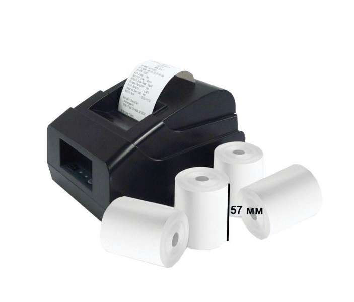 Чековая лента 57мм x 30мм, 80мм x 80мм