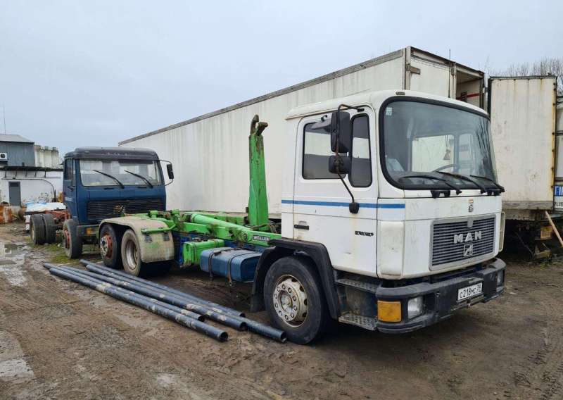 Ман 24.272 грузовой фургон + мультилифт