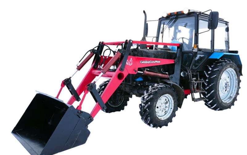 Погрузчик фронтальный пку-09 для мтз (кун)