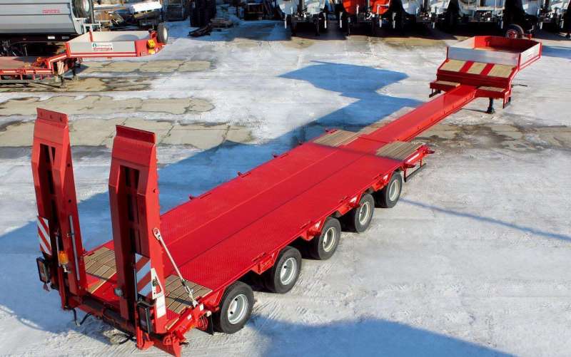 Раздвижной низкорамный трал Berger 65т