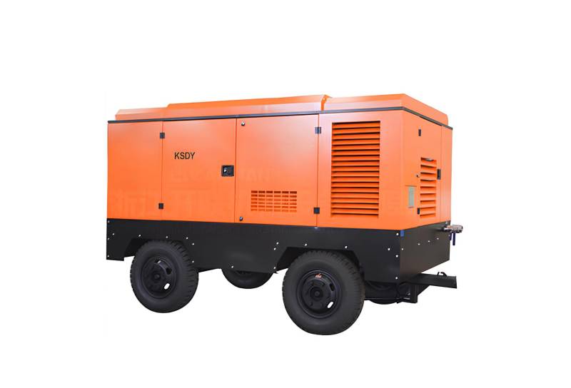 Мобильный дизельный винтовой воздушный компрессор KSDY