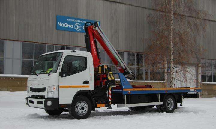 Fuso canter TF Эвакуатор с кму fassi F100 и стацио