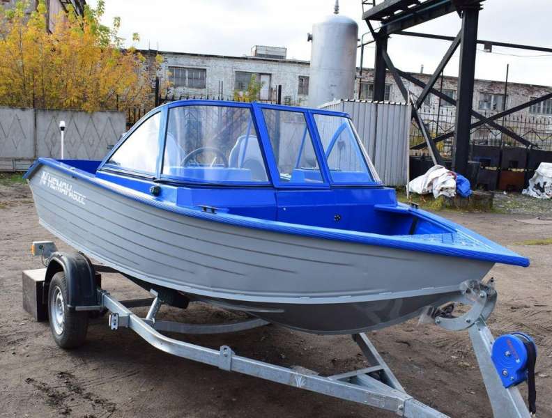 Моторная лодка алюминиевая Неман 450 DC New