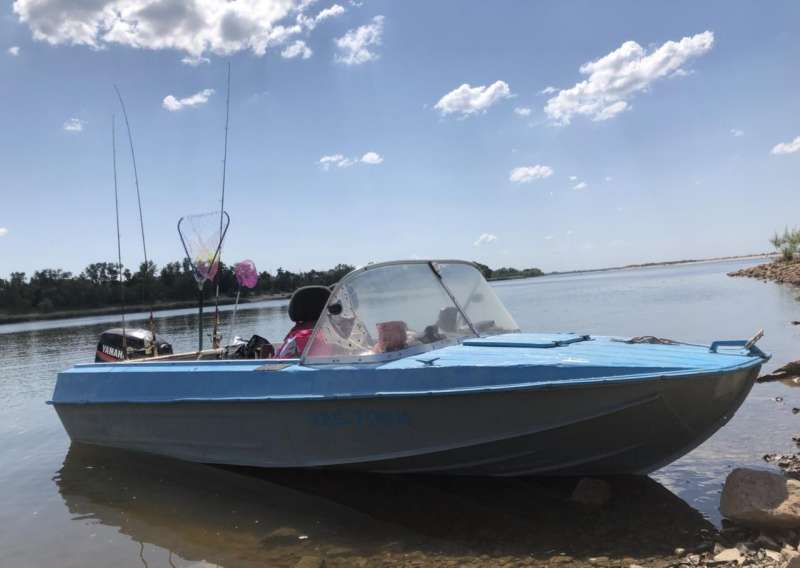 Казанка 5м4 с Yamaha 40 на прицепе