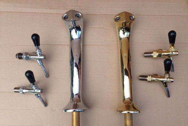 Пивные башни Cobra 1-2-3 сорта, хром / золото б/у