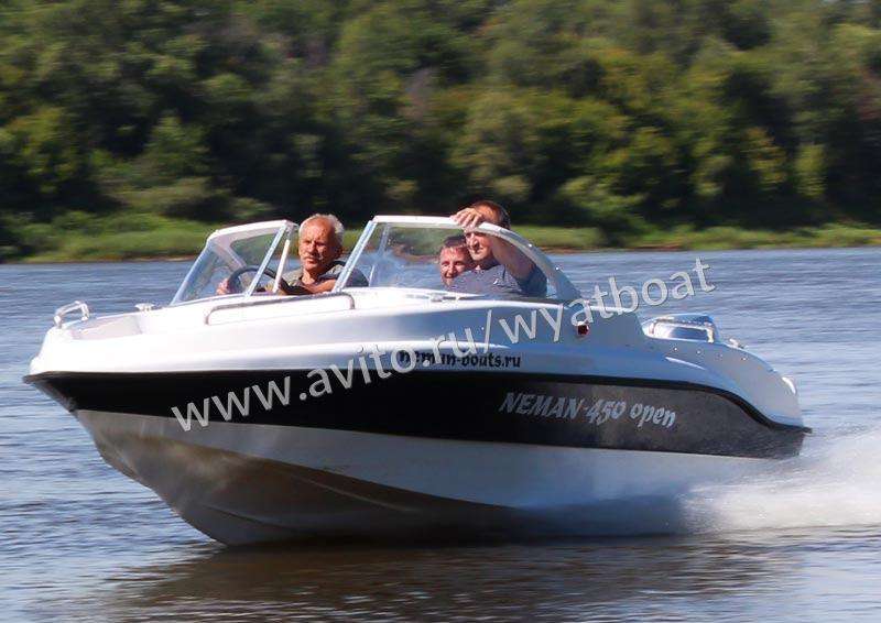 Новый открытый катер Неман 450 Open в наличии