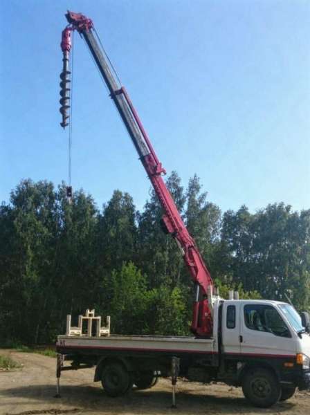 Ямобур Кран Манипулятор Грузовая 5т автовышка