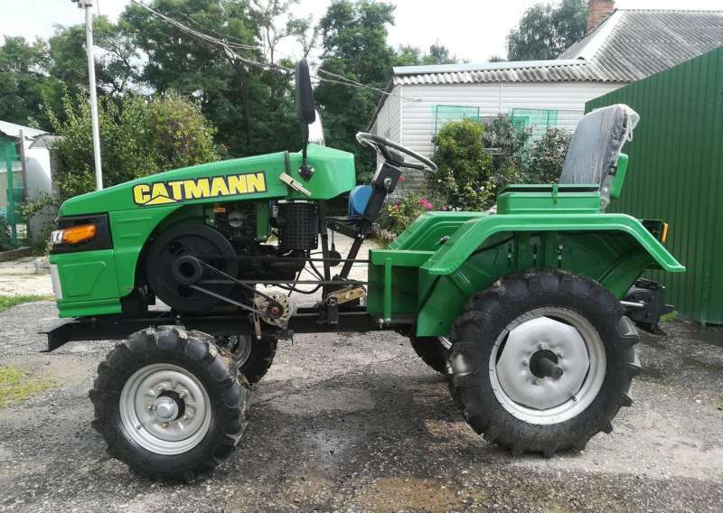 Трактор catmann Минитрактор Т-19+плуг+фреза