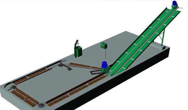 Транспортер скребковый для навоза тсн-2.0В
