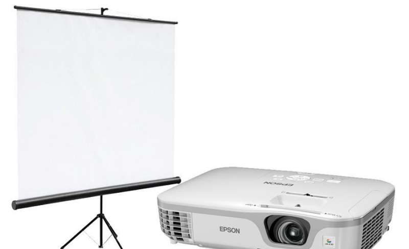 Аренда ярких проекторов Epson (+ экран и звук)