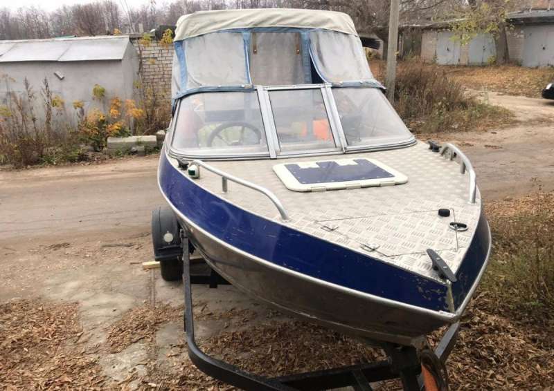 Волжанка 47, мотор Yamaha, автоприцеп