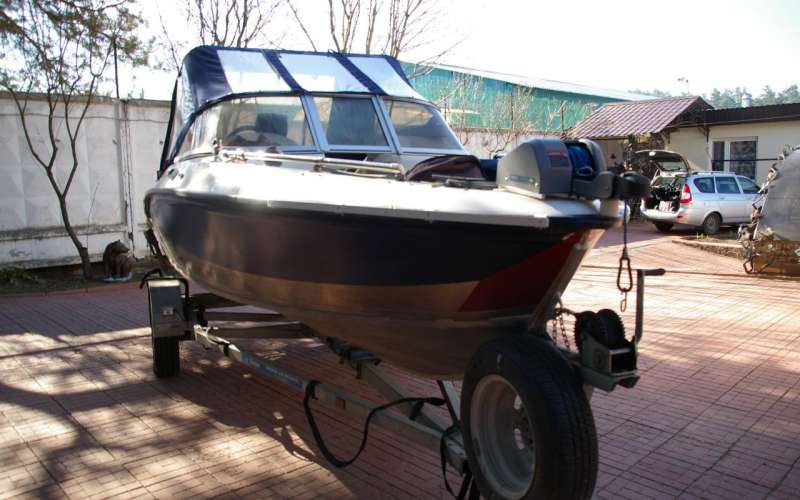 Моторная лодка Grizzly- 490 с двиг. Yamaha F80BET