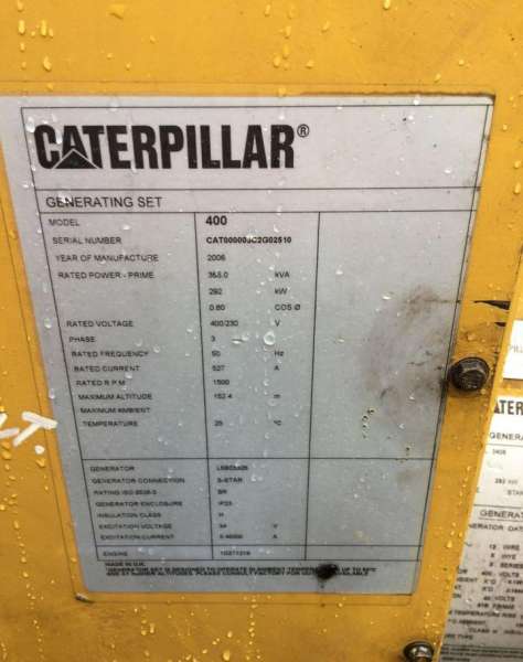 Дэс caterpillar 3406