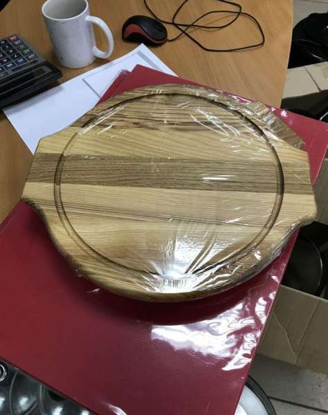 Доска для пиццы и стейка d310х20 бук промаслен