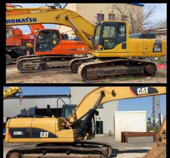 CAT 320 Komatsu 220 Экскаватор погрузчик case 570S