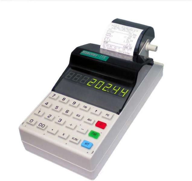 Портативная б/у чек машина Меркурий-115 и др(чпм)